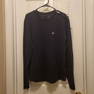 Armani Exchange Long Sleeve Tshirt - Black